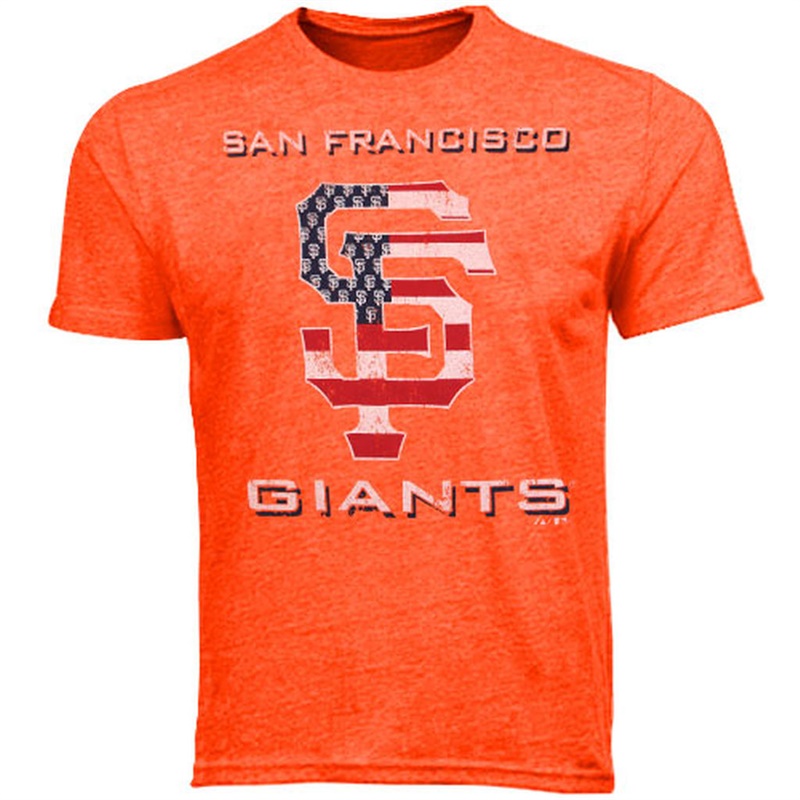 San Francisco Giants Orange Stars & Stripes T-Shirt - Men