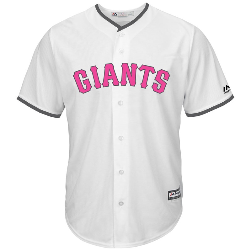 2017 Mother's Day San Francisco Giants Men White Cool Base Replica Jersey