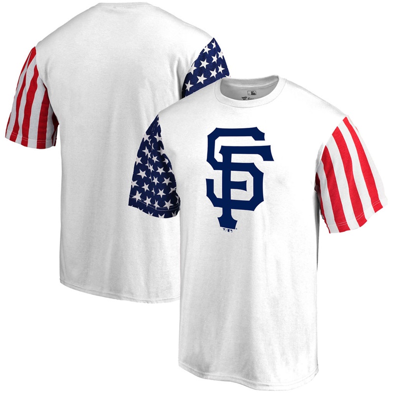 San Francisco Giants White Stars & Stripes T-Shirt -  Men