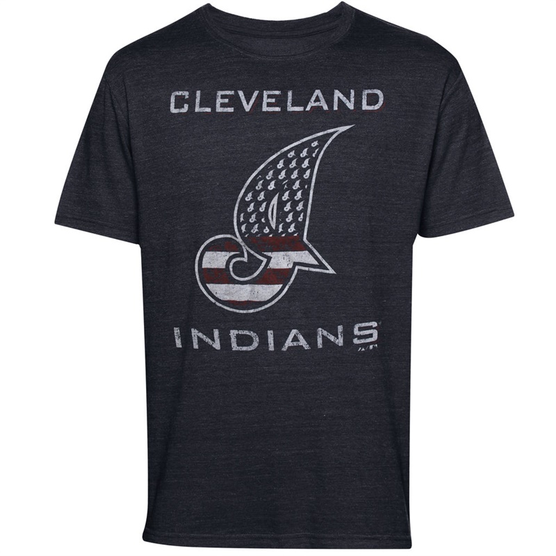 Cleveland Indians Navy Stars & Stripes T-Shirt - Men