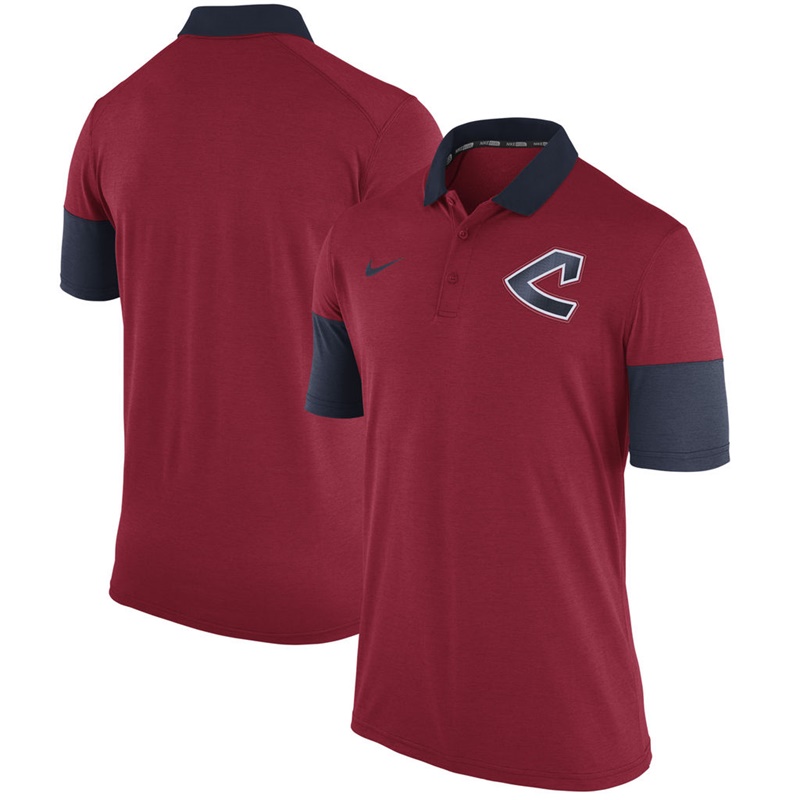 Men Cleveland Indians Red Fashion Polo Shirt