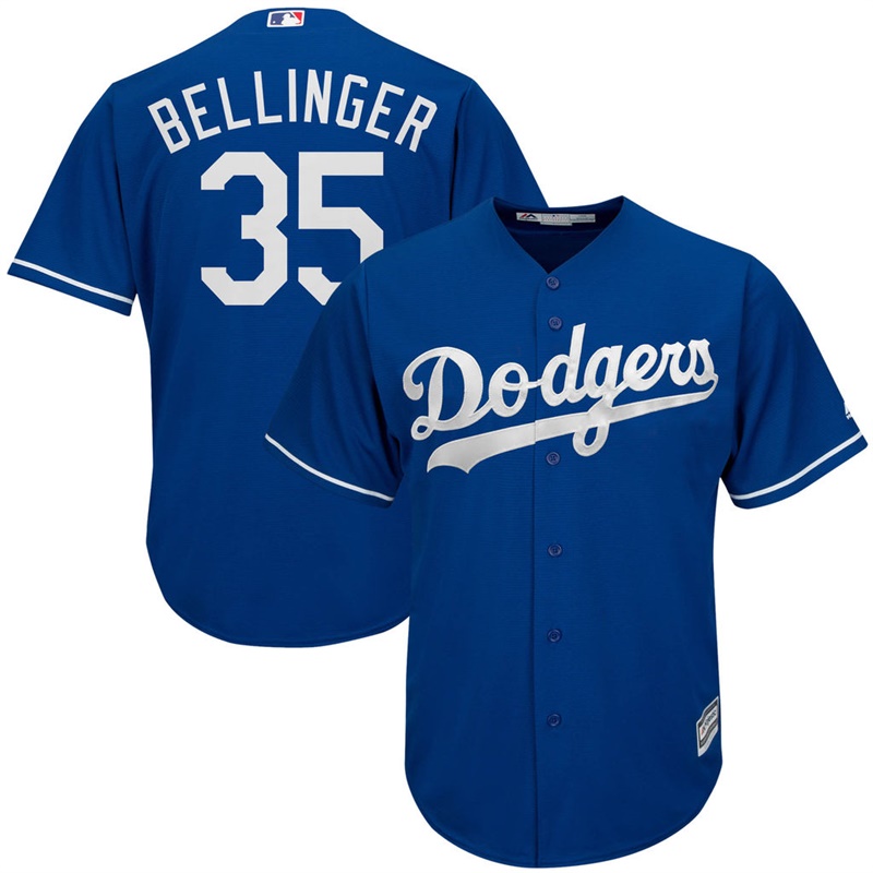 Men Los Angeles Dodgers #35 Cody Bellinger Alternate Royal Cool Base Jersey