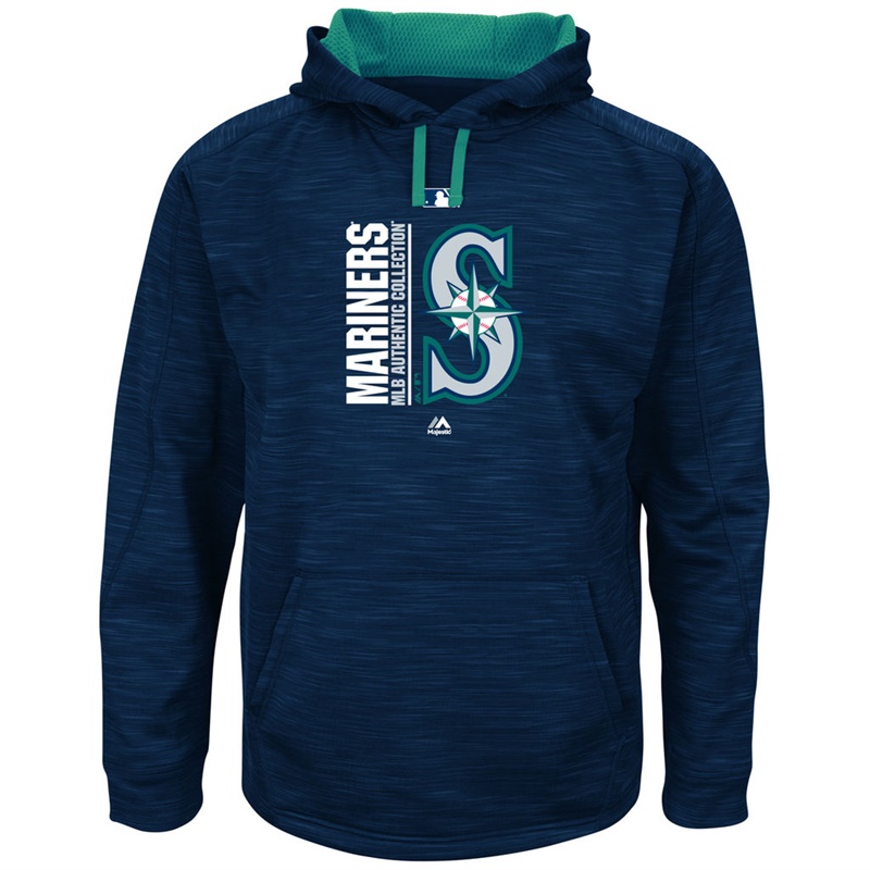 Men Seattle Mariners Navy Big & Tall Team Icon Streak Pullover Hoodie