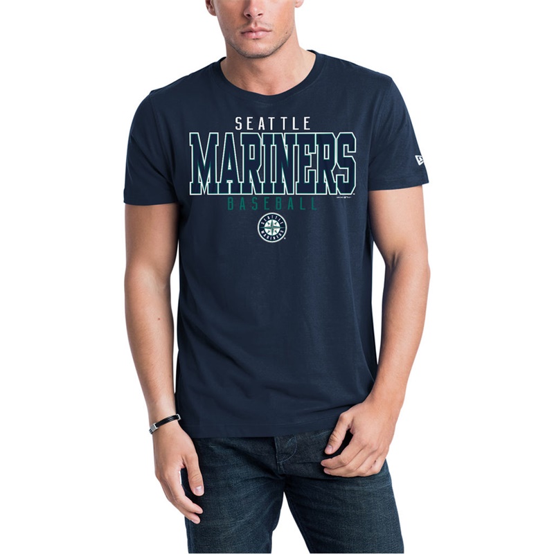 Men Seattle Mariners Navy Jersey T-Shirt