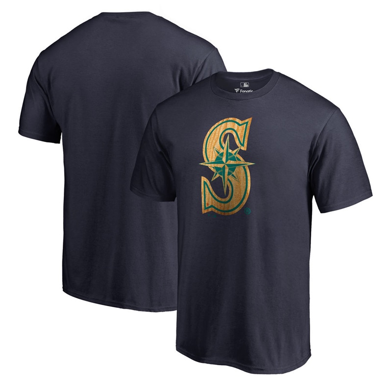 Men Seattle Mariners Navy Slugger T-Shirt