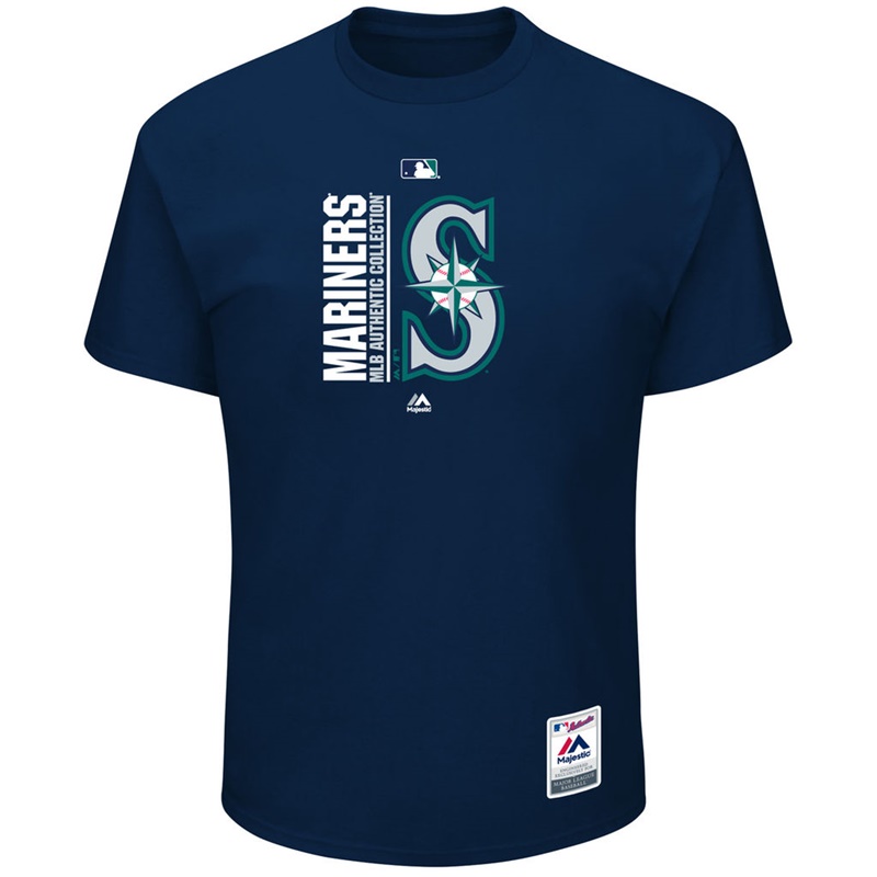 Men Seattle Mariners Navy Team Icon T-Shirt