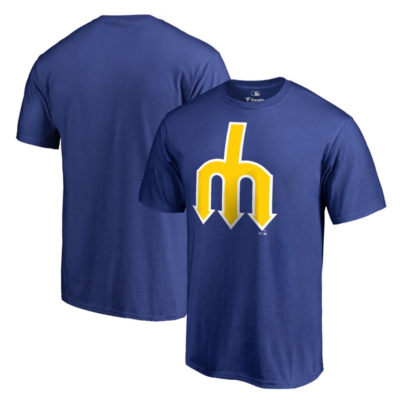 Men Seattle Mariners Royal Cooperstown Collection Forbes T-Shirt