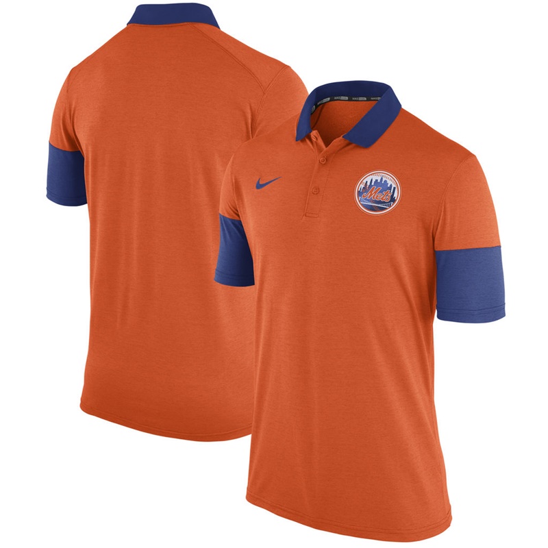 Men New York Mets Orange Fashion Polo Shirt