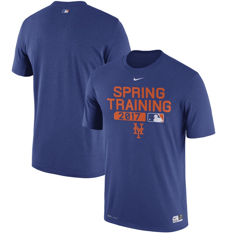 Men New York Mets Royal 2017 Spring Training Team Issue Performance T-Shirt