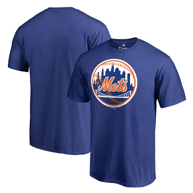 Men New York Mets Royal Cooperstown Collection Forbes T-Shirt