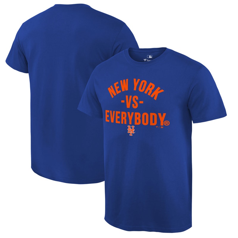 Men New York Mets Royal MLB vs. Everybody T-Shirt