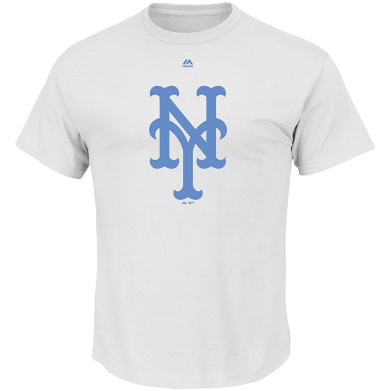 Men Father's Day Logo New York Mets White T-Shirt