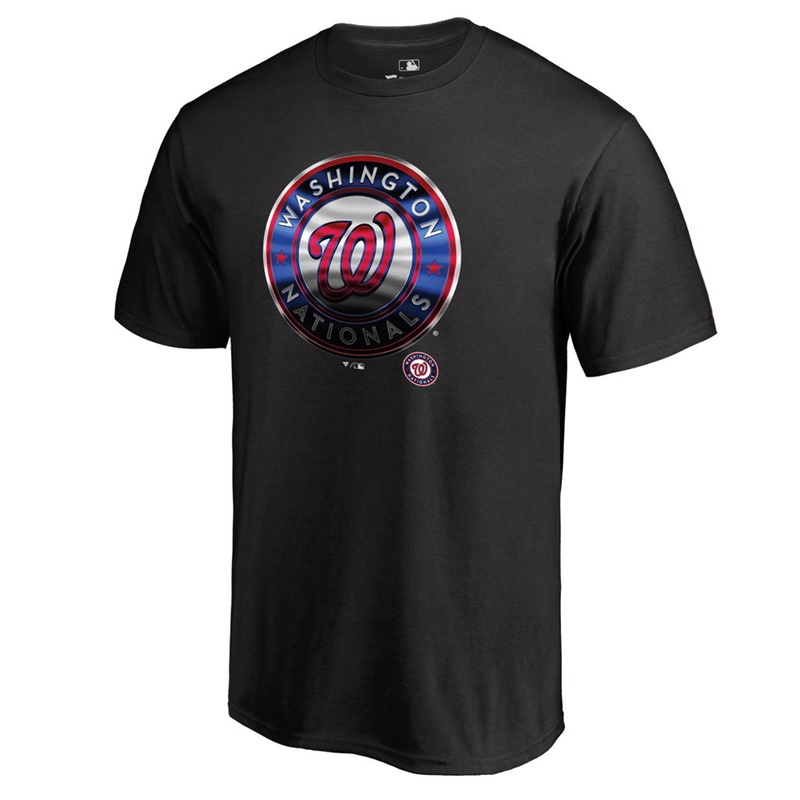 Men Washington Nationals Midnight Mascot Big & Tall Black T-Shirt