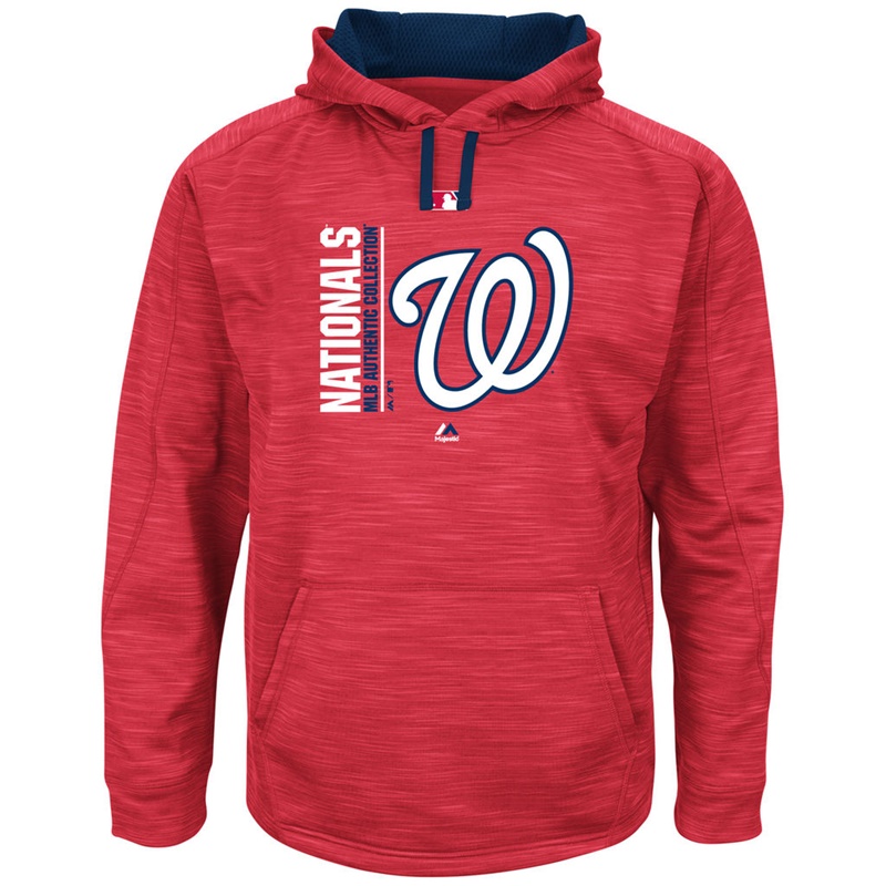 Men Washington Nationals Red Big & Tall Team Icon Streak Pullover Hoodie