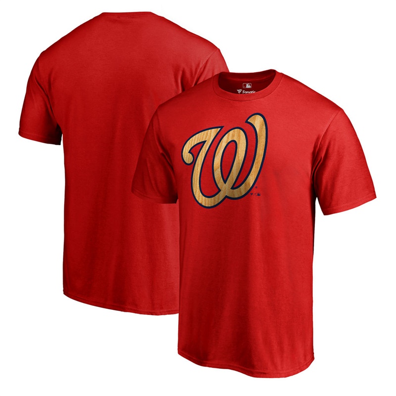 Men Washington Nationals Red Slugger T-Shirt