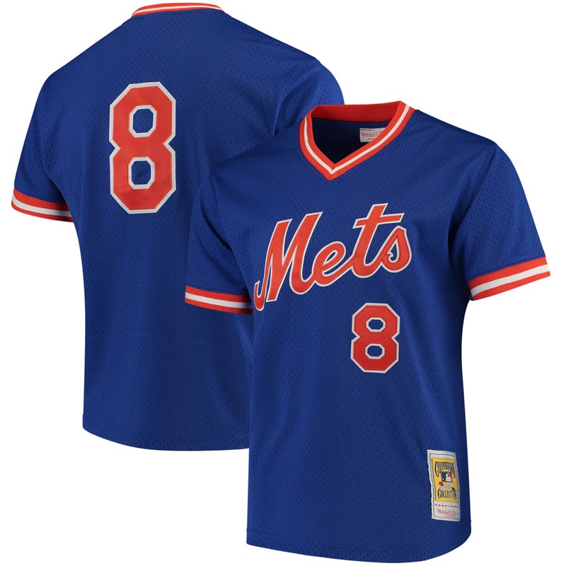 Men Gary Carter #8 New York Mets Batting Practice Royal Jersey