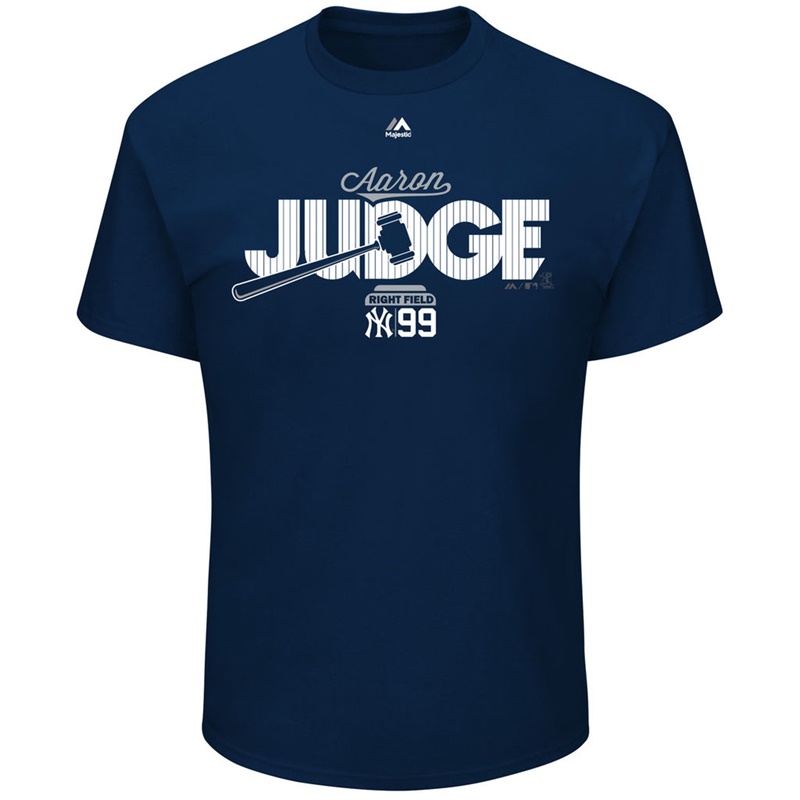 Men New York Yankees Aaron Judge Navy Gavel T-Shirt