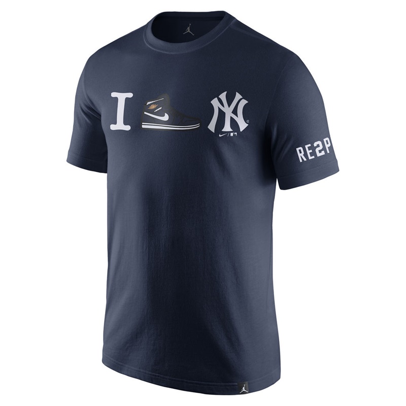 Men New York Yankees Derek Jeter Navy Number Retirement Day Sneaker Love T-Shirt