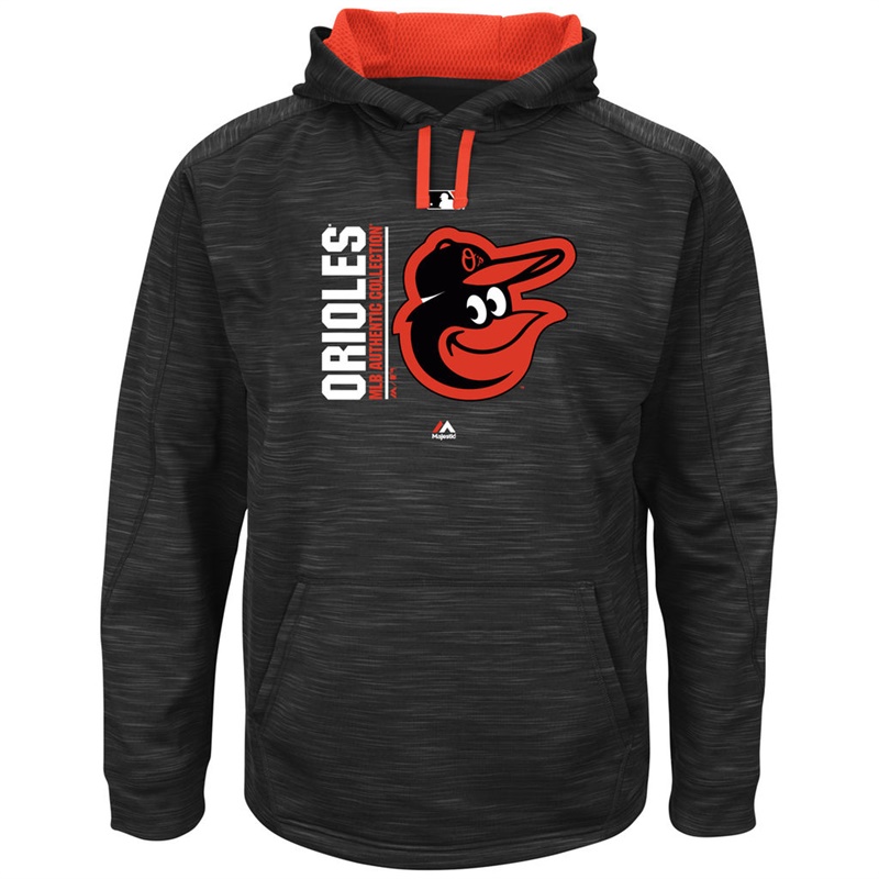 Men Baltimore Orioles Black Big & Tall Team Icon Streak Pullover Hoodie