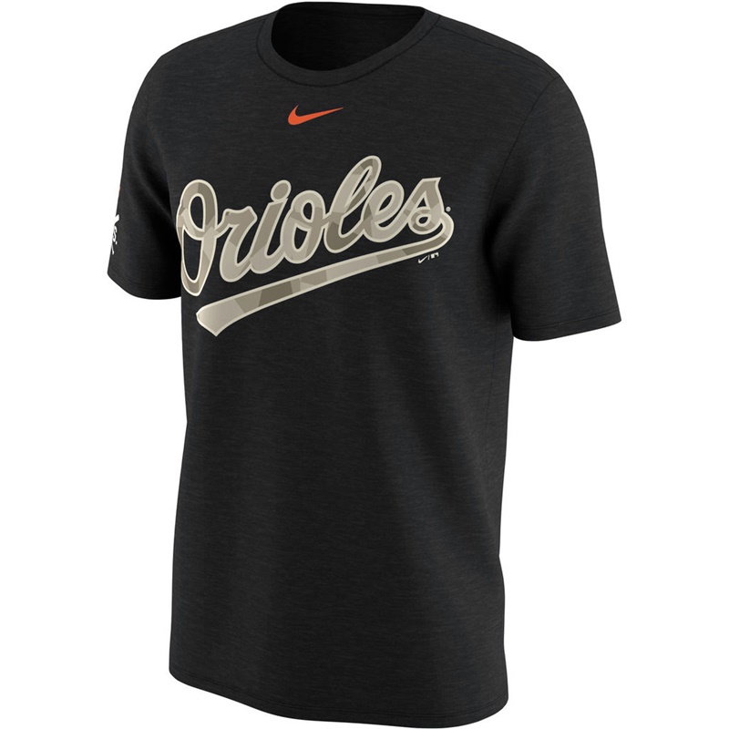 Baltimore Orioles Black Memorial Day T-Shirt -  Men