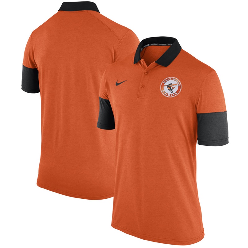 Men Baltimore Orioles Orange Cooperstown Collection Polo Shirt