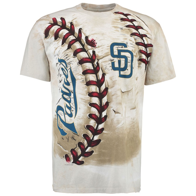 Men San Diego Padres Hardball Tie-Dye Cream T-Shirt