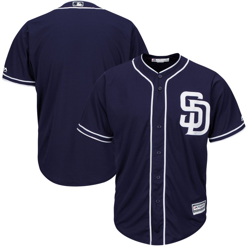 Men San Diego Padres Navy Replica Alternate Team Jersey