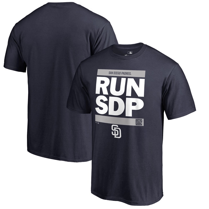 Men San Diego Padres Navy RUN CTY T-Shirt