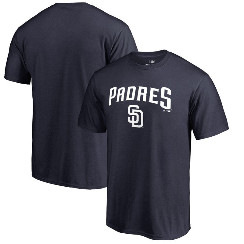 Men San Diego Padres Team Lockup Big & Tall Navy T-Shirt