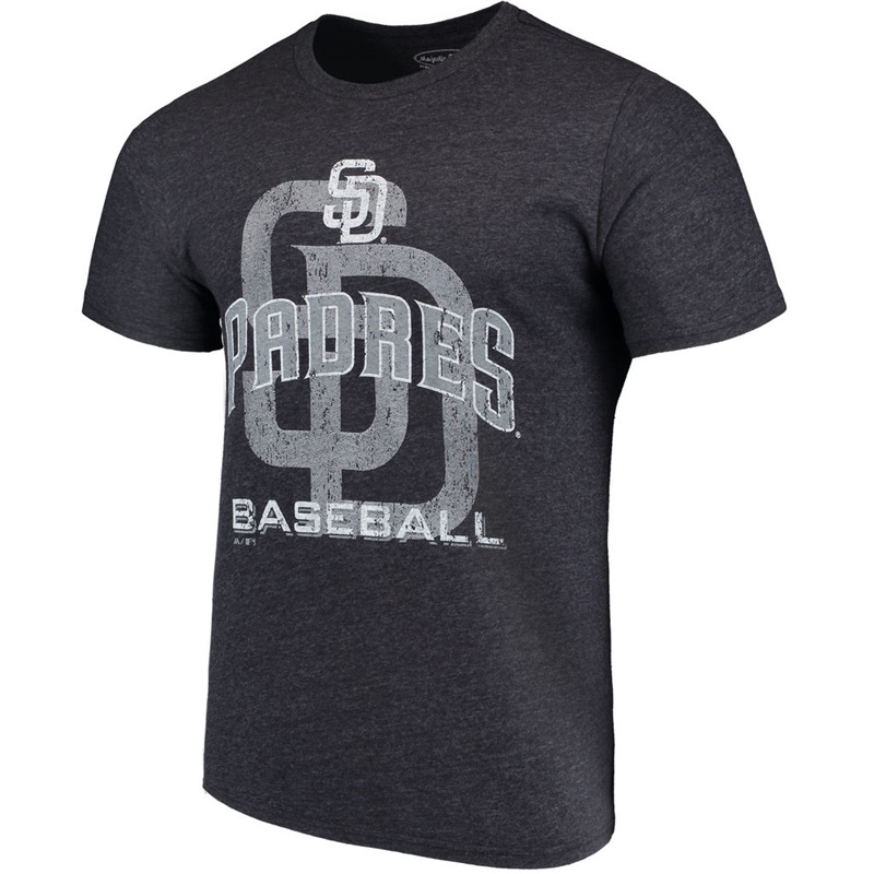 Men San Diego Padres Navy Visionary Tri-Blend T-Shirt