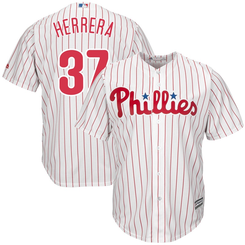 Men Odubel Herrera #37 Philadelphia Phillies Replica Home White Cool Base Jersey