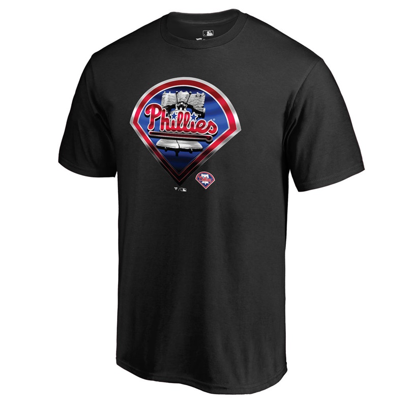 Men Philadelphia Phillies Midnight Mascot Big & Tall Black T-Shirt