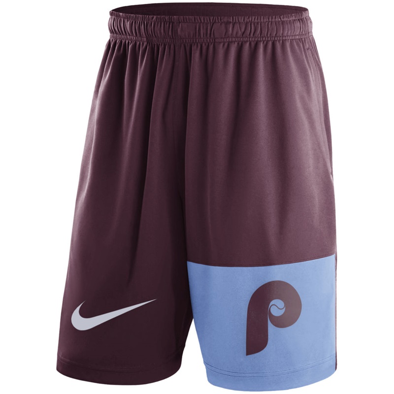 Men Philadelphia Phillies Maroon Cooperstown Collection Dry Fly Shorts