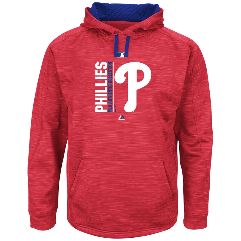 Men Philadelphia Phillies Red Big & Tall Team Icon Streak Pullover Hoodie