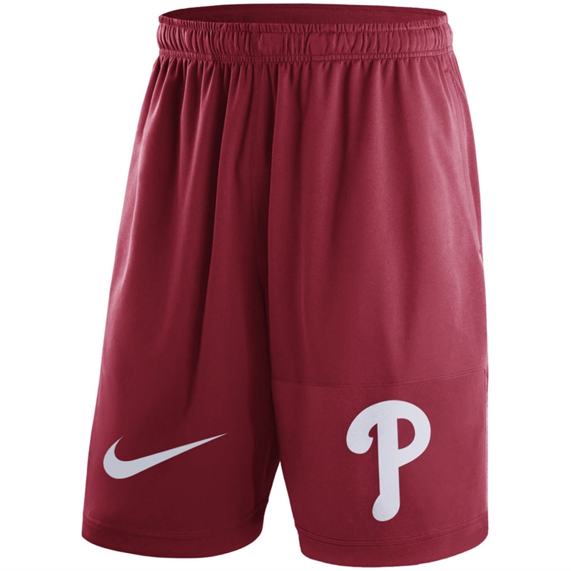 Men Philadelphia Phillies Red Dry Fly Shorts