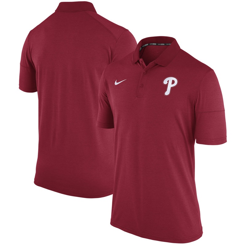 Men Philadelphia Phillies Red Fashion Polo Shirt