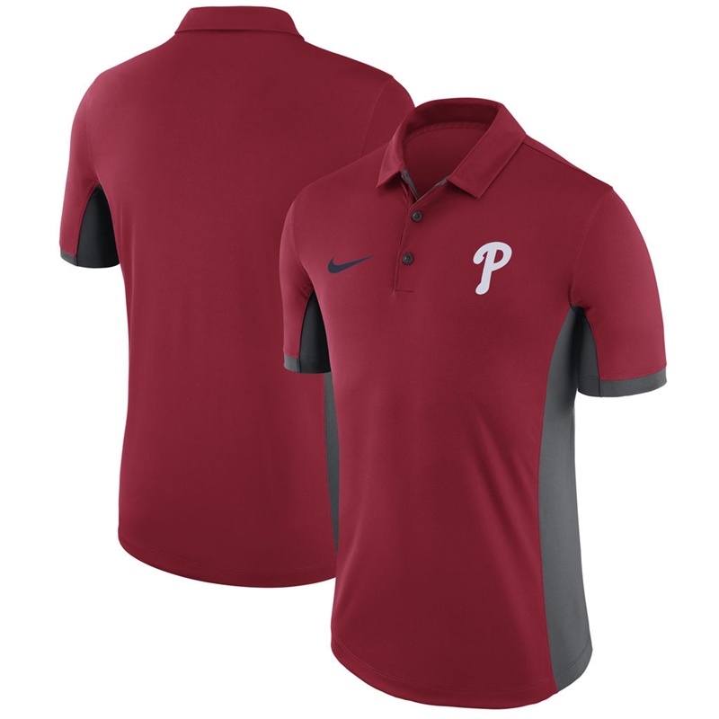 Men Philadelphia Phillies Red Franchise Polo Shirt