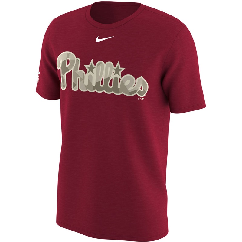 Philadelphia Phillies Red Memorial Day T-Shirt -  Men