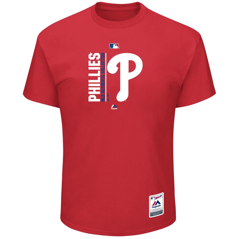 Men Philadelphia Phillies Red Team Icon T-Shirt