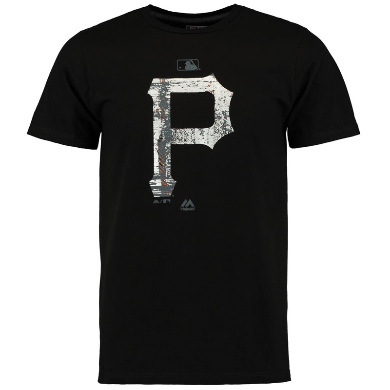 Pittsburgh Pirates Black Clubhouse Fashion Foil T-Shirt -  Men