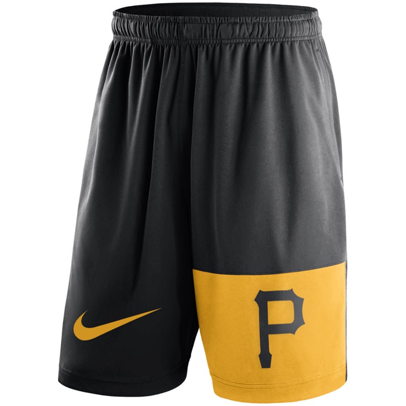 Men Pittsburgh Pirates Black Cooperstown Collection Dry Fly Shorts