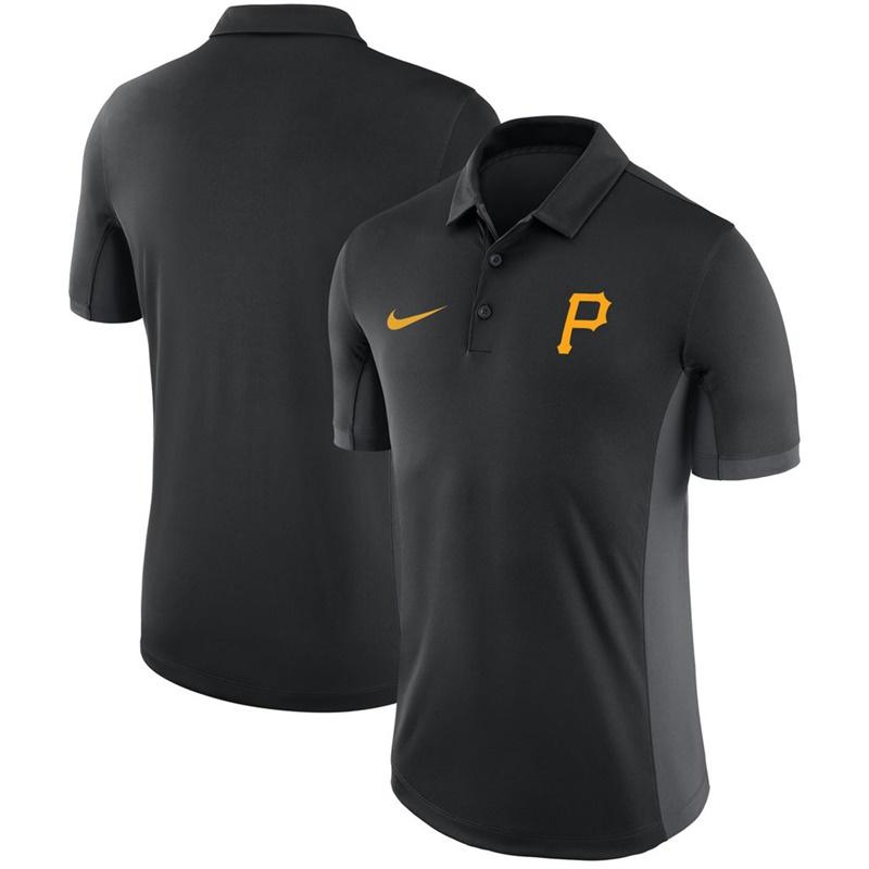 Men Pittsburgh Pirates Black Franchise Polo Shirt