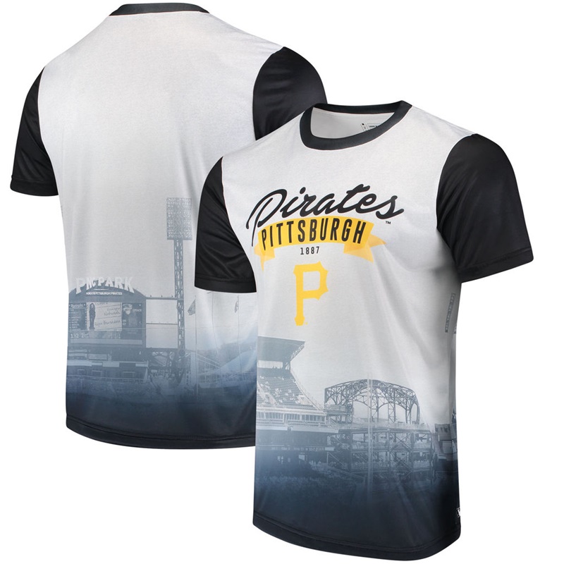 Pittsburgh Pirates Black Outfield Photo T-Shirt -  Men