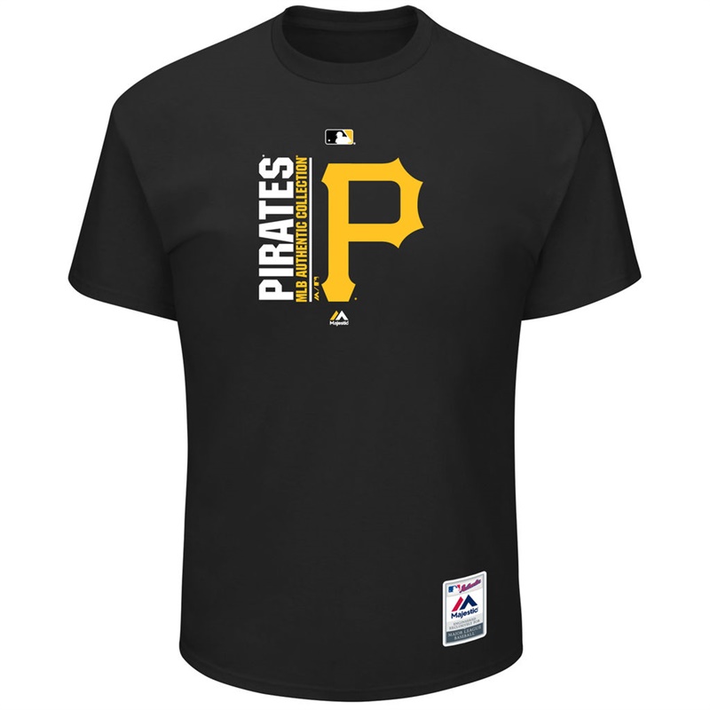 Men Pittsburgh Pirates Black Team Icon T-Shirt