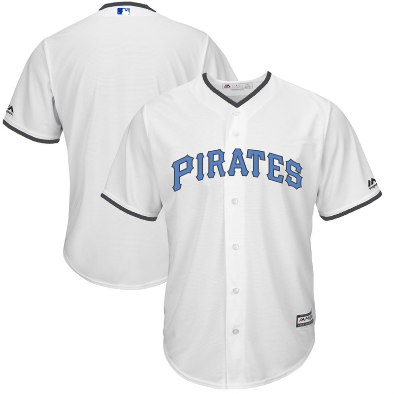 2017 Father's Day Pittsburgh Pirates Men White Cool Base Team Jersey