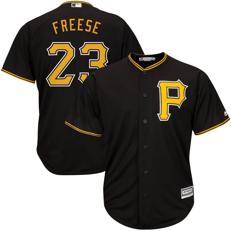 Men Pittsburgh Pirates #23 David Freese Alternate Black Cool Base Jersey