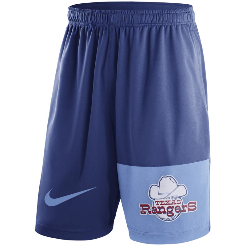 Men Texas Rangers Royal Cooperstown Collection Dry Fly Shorts