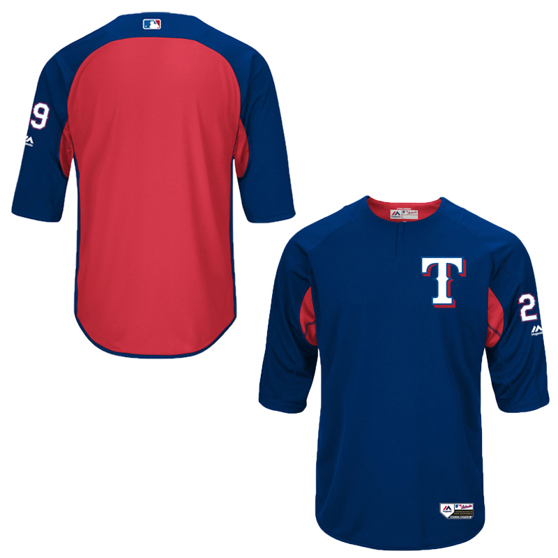 Men Texas Rangers Adrian Beltre On-Field 3/4-Sleeve Player Batting Practice Jersey -  Royal