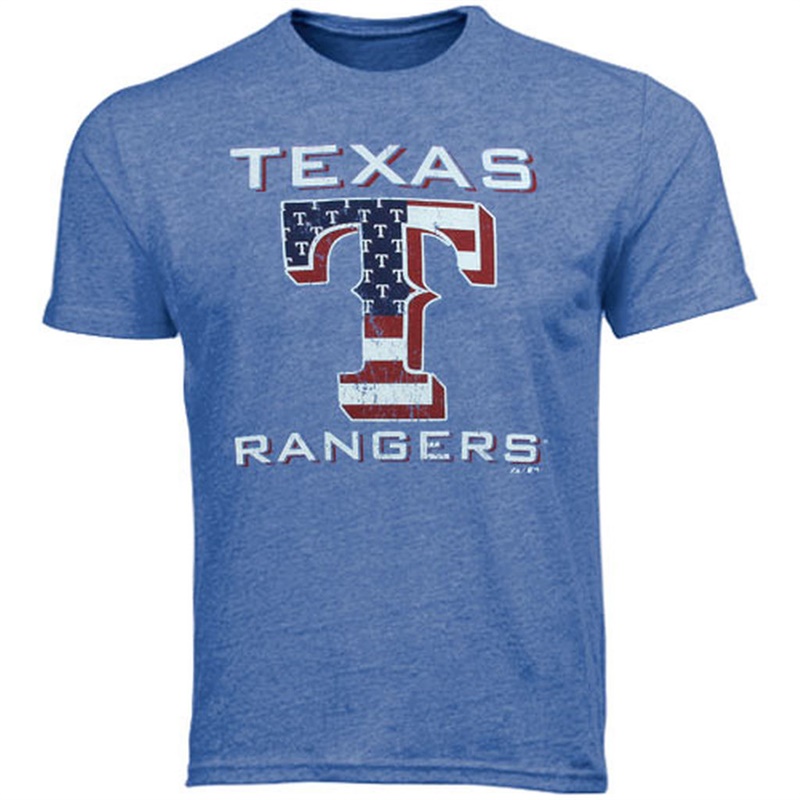 Texas Rangers Royal Stars & Stripes T-Shirt-Men