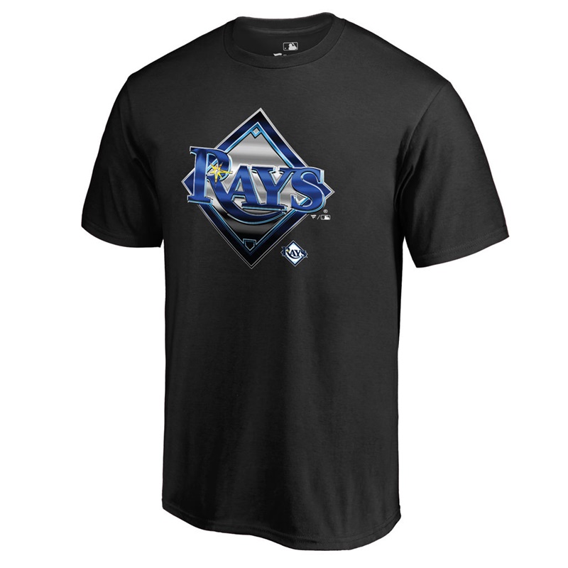 Men Tampa Bay Rays Midnight Mascot Big & Tall Black T-Shirt